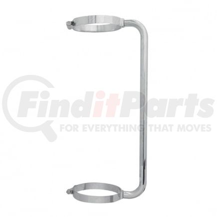 21256 by UNITED PACIFIC - Exhaust Stack Muffler Guard Grab Handle - 24", Stainless, 7" Clamp