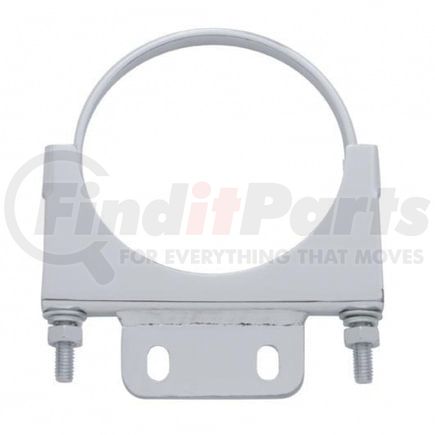 21286 by UNITED PACIFIC - Exhaust Clamp - 5", Stainless Cab, for Peterbilt