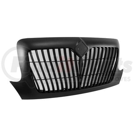 21457 by UNITED PACIFIC - Grille - Black, with Curved Grille Bars, for 2002-2021 International Durastar