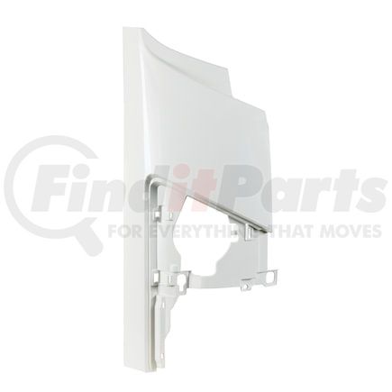 21629 by UNITED PACIFIC - Hood Panel - Passenger Side, Corner, Flat Type, White ABS Plastic, for Isuzu NPR (Elf 400/500/600)