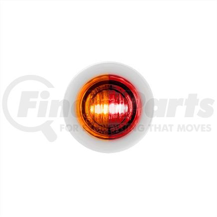 35931 by UNITED PACIFIC - Clearance Light - (2) Amber and Red LED, Clear Lens, 3/4" Round, Mini, Double Fury