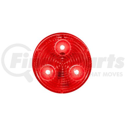 36108B by UNITED PACIFIC - 3-LED 2" Round Low Profile Clearance/Marker Light, with Red LED/Lens (Bulk)