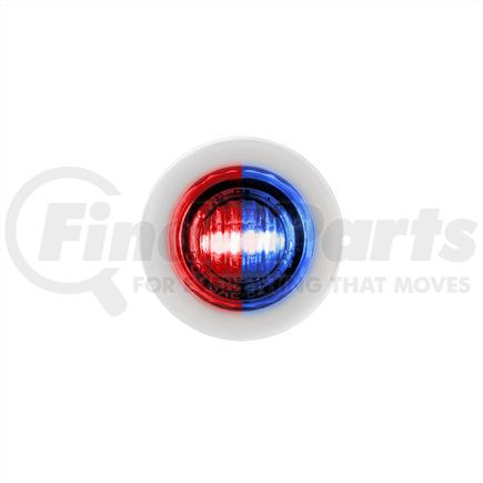 36193 by UNITED PACIFIC - 2-LED 3/4" Mini Dual Function Double Fury Clearance/Marker Light, Red and Blue