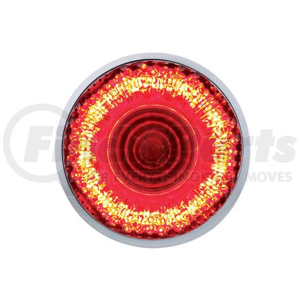 36527B by UNITED PACIFIC - Clearance Light - Bulk, 2" Round Mirage Light, 9 LED, Red LED/Clear Lens
