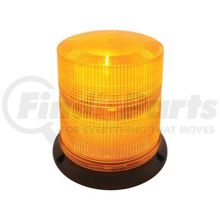 36539 by UNITED PACIFIC - Beacon Light - 6" Round, 3 High Power LED, Amber Lens, Magnetic Mount