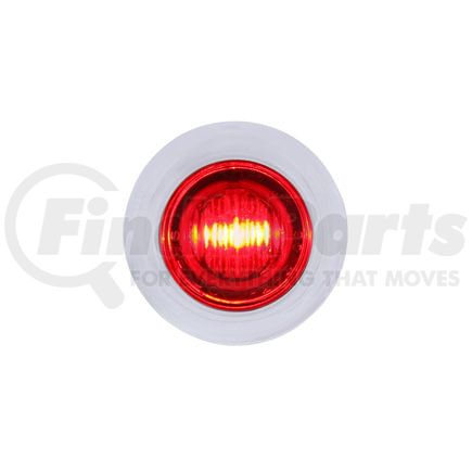 36601 by UNITED PACIFIC - Auxiliary Light - 3 LED Dual Function Mini Auxiliary/Utility Light, with Bezel, Red LED/Red Lens