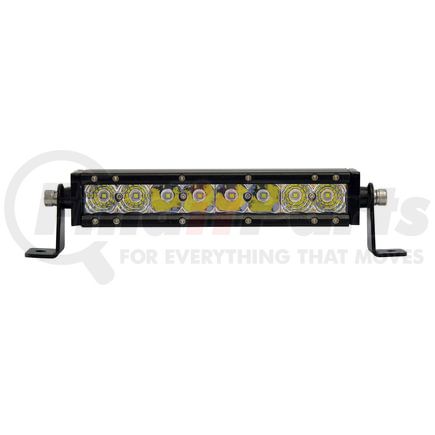 36612 by UNITED PACIFIC - Light Bar - High Power, LED, Spot/Flood Light, Clear Lens, Black Aluminum Housing, Single Row, 8 CREE LED Light Bar, 2800 Lumens, with Mounting Bracket