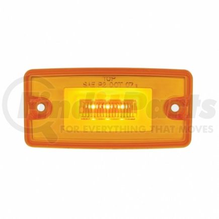 36632 by UNITED PACIFIC - Cab Marker Light - 11 LED with "GLO" Design, Amber LED/Amber Lens, for Freightliner Century (1996-2011) And Columbia (2001-2017)