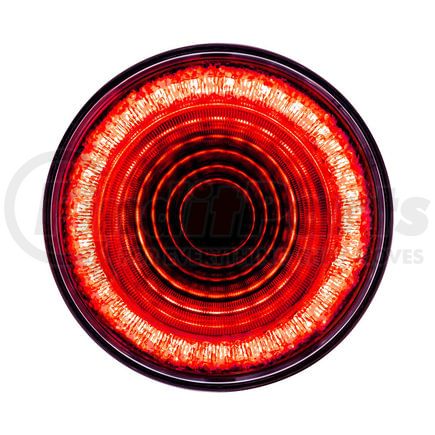 36652 by UNITED PACIFIC - Brake / Tail / Turn Signal Light - 4" Round Mirage Light, 24 LED, Red LED/Lens