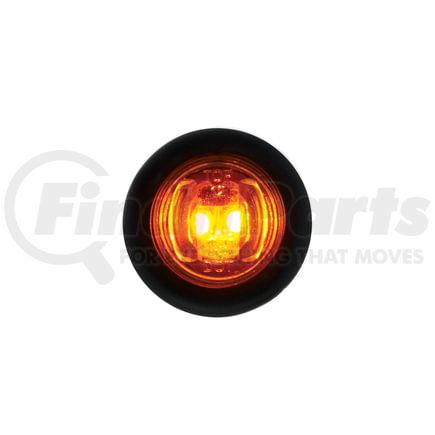 36849B by UNITED PACIFIC - Mini Clearance/Marker Light, Amber LED/Amber Lens, with Rubber Grommet, 2 LED