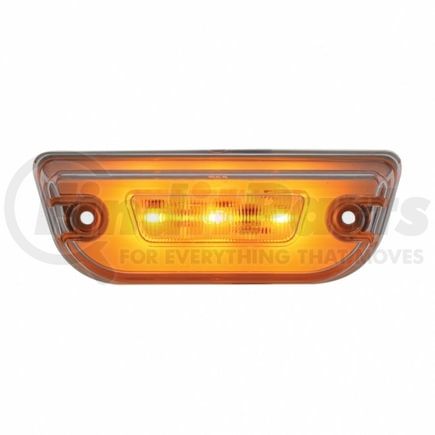 36892 by UNITED PACIFIC - Truck Cab Light - 11 LED Peterbilt 579 & Kenworth T680 "Glo", Amber LED/Clear Lens