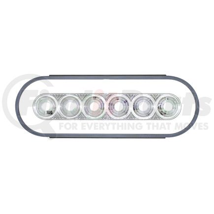 37009 by UNITED PACIFIC - Back Up Light - "Glo", 6", Oval