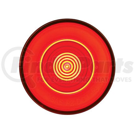 37017 by UNITED PACIFIC - Clearance Light - Card, 2-1/2" Round GloLight, 9 LED, Red LED/Lens