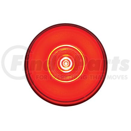 37036 by UNITED PACIFIC - 6-LED 2" Round Glolight Clearance/Marker Light, Red LED, Red Lens