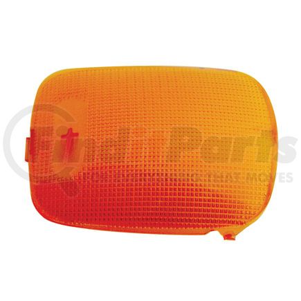37050 by UNITED PACIFIC - Dome Light Lens - Rectangular, for 2006+ Peterbilt, Amber