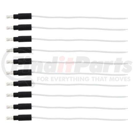 34214P10 by UNITED PACIFIC - Low Tension Lead Wire - 6", White, Single Lead, with .180 Bullet and Stripped End