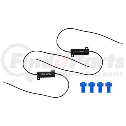 34235 by UNITED PACIFIC - Bulb Resistor - Load Resistor Kit Solves LED Issue, 50 Watt/6 Ohm, Competition Series