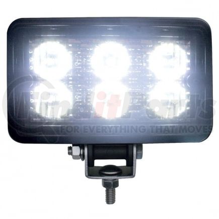 39901B by UNITED PACIFIC - Vehicle-Mounted Work Light - Bulk, Rectangular, 6 High Power, 1 Watt LED