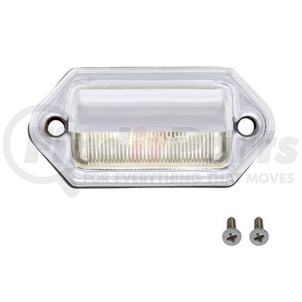 39909 by UNITED PACIFIC - License Plate Light - 2 White LED Chrome/Utility Light, Competition Series
