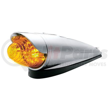 39956 by UNITED PACIFIC - Truck Cab Light - 19 LED, Beehive Grakon 1000, Amber LED/Lens, with Visor