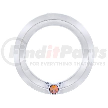 40686 by UNITED PACIFIC - Gauge Bezel - Gauge Cover, Small, Amber Diamond, for 2006+ Peterbilt Signature