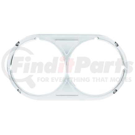40982 by UNITED PACIFIC - Headlight Bezel - Chrome, Plastic, Original Style, for Peterbilt 359