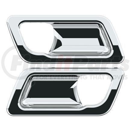 41182 by UNITED PACIFIC - Door Handle Trim - Interior, Chrome, for 2008-2015 Peterbilt 388/2006-2011 Peterbilt 387