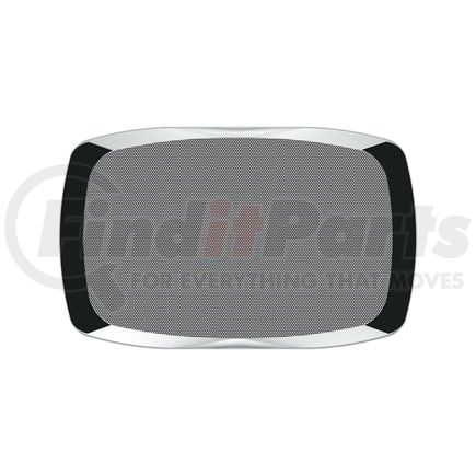 United Pacific 41185 Speaker Cover Speaker Cover - Chrome, Rectangular, for 2006-2019 Peterbilt 379/386/387/388/389
