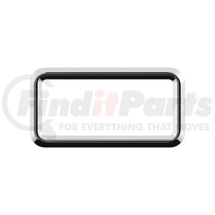 United Pacific 41244 Dashboard Panel Dash Instrument Bezel - Center, Chrome, for 2006+ Peterbilt