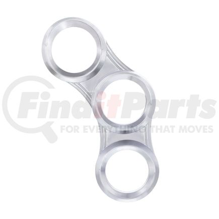 41293 by UNITED PACIFIC - Gauge Panel, Center Dash Cluster Cover, RH, 3-Gauge, with Visor, for 2006+ Peterbilt