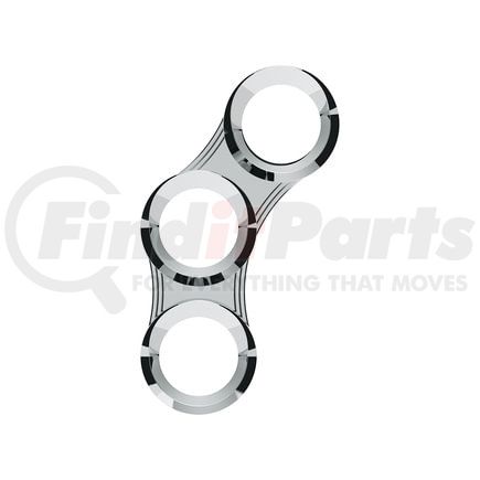 41292 by UNITED PACIFIC - Gauge Panel, Center Dash Cluster Cover, LH, 3-Gauge, with Visor, for 2006+ Peterbilt