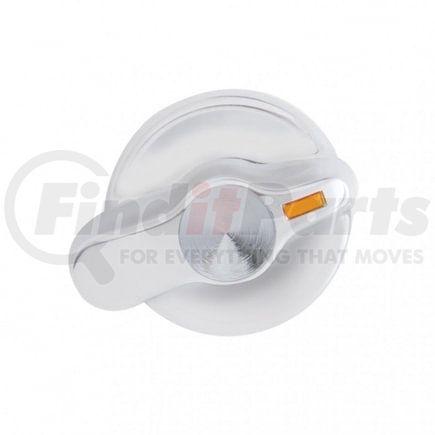 41307 by UNITED PACIFIC - A/C Control Knob - Chrome Plated, Indented, for International Trucks