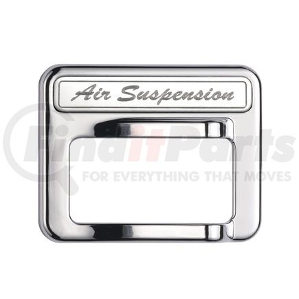 41764 by UNITED PACIFIC - Rocker Switch Cover - Air Suspension, Chrome, for 2014+ Peterbilt