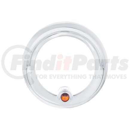 41924 by UNITED PACIFIC - Clock Bezel - With Visor, Copper Color Crystal, for FL Century/Coronado/Columbia,