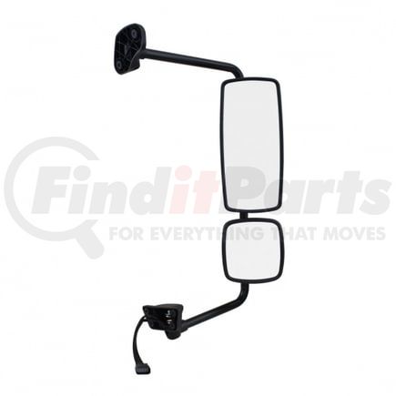 42412 by UNITED PACIFIC - Heated Power Door Mirror Assembly - Passenger Side, Chrome, fits 2003-2018 Freightliner M2