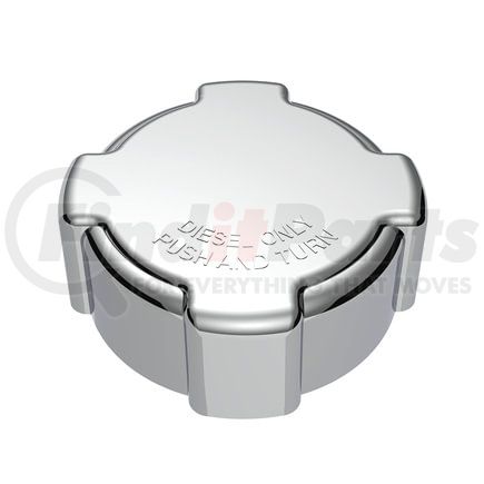 42414 by UNITED PACIFIC - Fuel Cap Cover - Chrome, for Freightliner