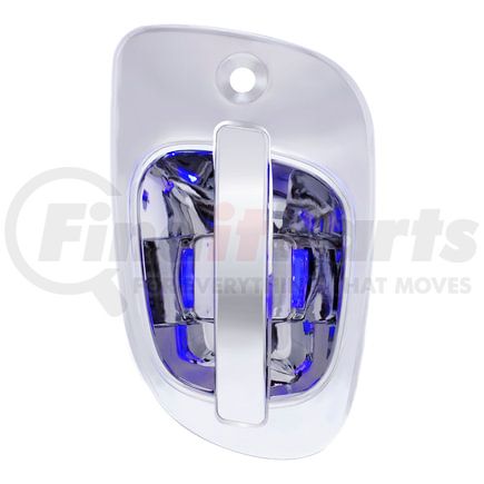 42492 by UNITED PACIFIC - Door Handle - Exterior, RH, 6 Blue LED Chrome for Freightliner
