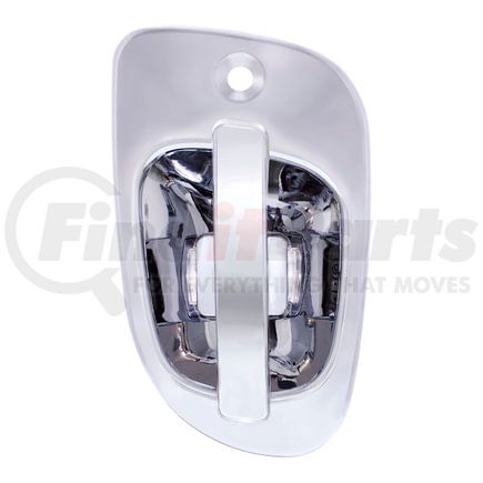 42496 by UNITED PACIFIC - Door Handle - Exterior, RH, 6 White LED, Chrome for Freightliner