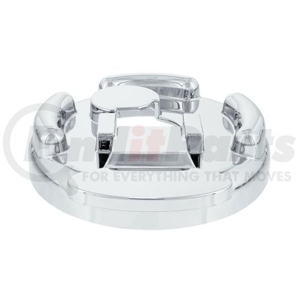42528 by UNITED PACIFIC - Fuel Tank Cap - Chrome, Plastic, For Peterbilt, with Handle Cover