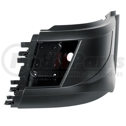 42815 by UNITED PACIFIC - Bumper End - LH, with Fog Light, with Aero Style Bumper, for 2015-2017 Volvo VNL