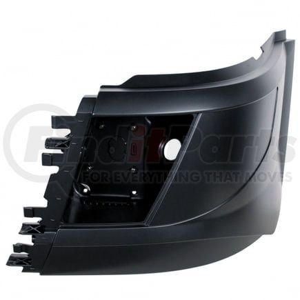 42819 by UNITED PACIFIC - Bumper End - LH, with Fog Light, Short Hood, with Aero Style Bumper, for 2015-2017 Volvo VNL