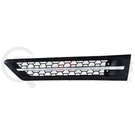 42871 by UNITED PACIFIC - Shaker Hood Scoop Grille - Driver Side, with White LED, for 2018-2024 Freightliner Cascadia 126