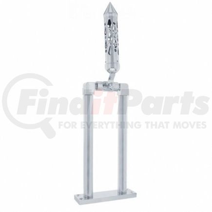 45979 by UNITED PACIFIC - Air Horn Control Valve Lever Set - 11", Chrome, with "Brooklyn" Grip