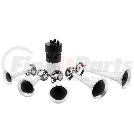 46153 by UNITED PACIFIC - Horn - High Power, Dixie Air Horn, with 12V Air Compressor