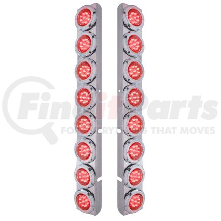 37330 by UNITED PACIFIC - Air Cleaner Light Bar - Rear, Stainless Steel, with Bracket, Clearance/Marker Light