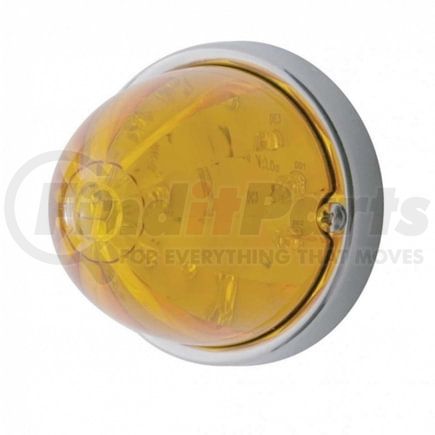37904 by UNITED PACIFIC - Truck Cab Light - 17 LED Watermelon Flush Mount Kit, Amber LED/Amber Lens
