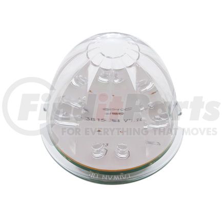 38153 by UNITED PACIFIC - Truck Cab Light - 17 LED, Watermelon, Amber LED/Clear Lens, without Housing