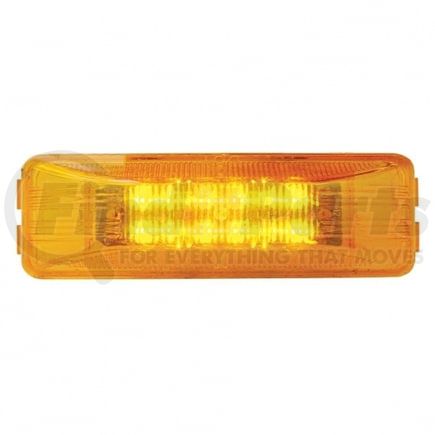 38161 by UNITED PACIFIC - 12-LED Single Function Rectangular Clearance/Marker Light, Amber LED, Amber Lens