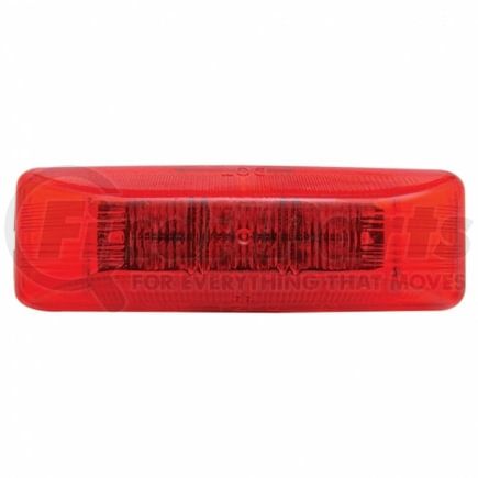 38162BAK-B by UNITED PACIFIC - Clearance/Marker Light - Red LED/Red Lens, Rectangle Design, 12 LED, with Bracket