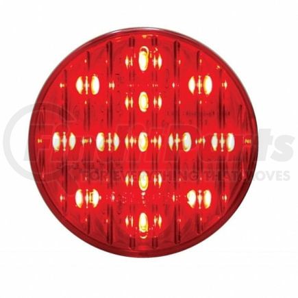 38177 by UNITED PACIFIC - 13-LED Single Function 2.5" Round Clearance/Marker Light, Red LED, Red Lens
